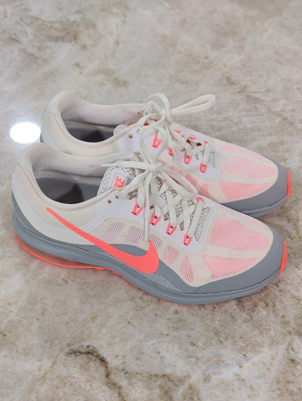 Nike Women's Pink and Gray Athletic Running Shoes